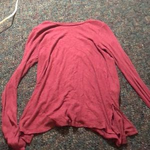 Pink Open Back Shirt